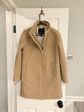 J.Crew Stadium Cloth Cocoon Nello Gori City Coat Camel 2 Petite